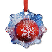Premium Acrylic Sublimation Blank Ornaments - Snowflake